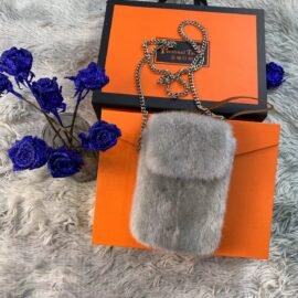 CS-D313 Gray mink fur bag