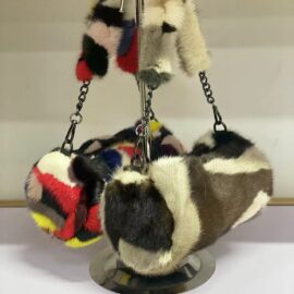CS-X863 Mink colorful fur bag