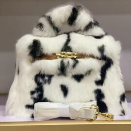 CS-W366 Rabbit print fur bag