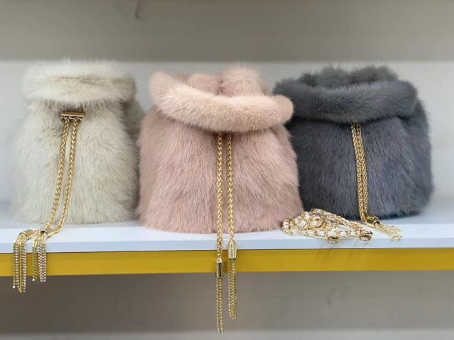 CS-Z908 Mink lucky bag style fur bag