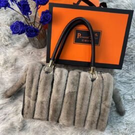 CS-J911 Mink gray fur bag