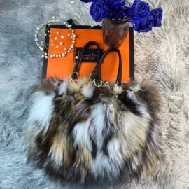 CS-S568 Fox fur colorful fur bag