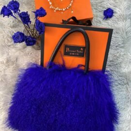 CS-E504 blue wool fur bag