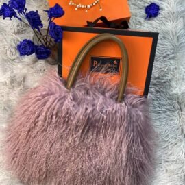 CS-E503 Pink  Wool fur bag