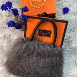 CS-E507 gray wool Fur bag