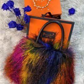 CS-E506 Colorful wool fur bag