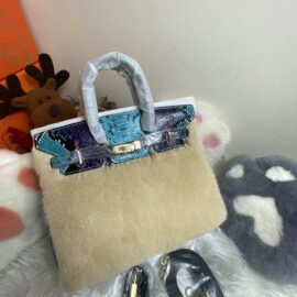 WFCS-D1993 Milk tea mink fur bag