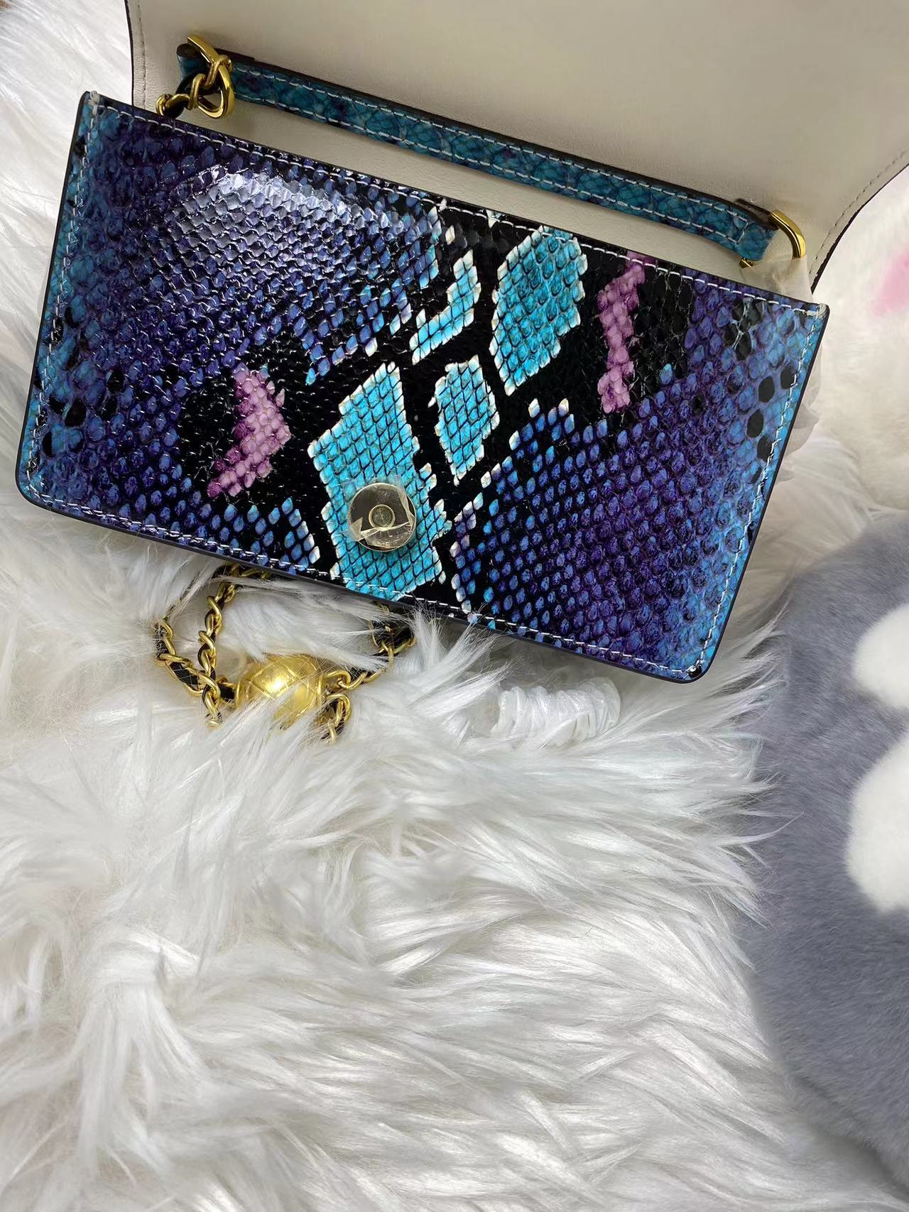 WFCS-TY669 Mink Iron Grey Fur Bag - Image 2