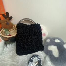 WFCS-Y6386 Karaku wool black fur bag