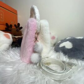 WFCS-Q8966 Mink colorblock fur bag