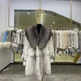 WFCS-G439-6 Cross Mink Fox Collar